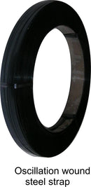 Oscillation wound steel banding