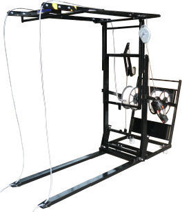 Mobile Plastic Pallet banding machine with strapping tool support
