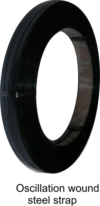 Oscillation wound steel banding