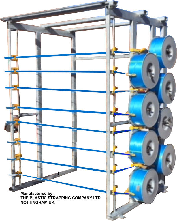 Horizontal pallet strapping  machine system