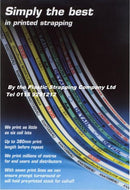 Printed plastic strapping