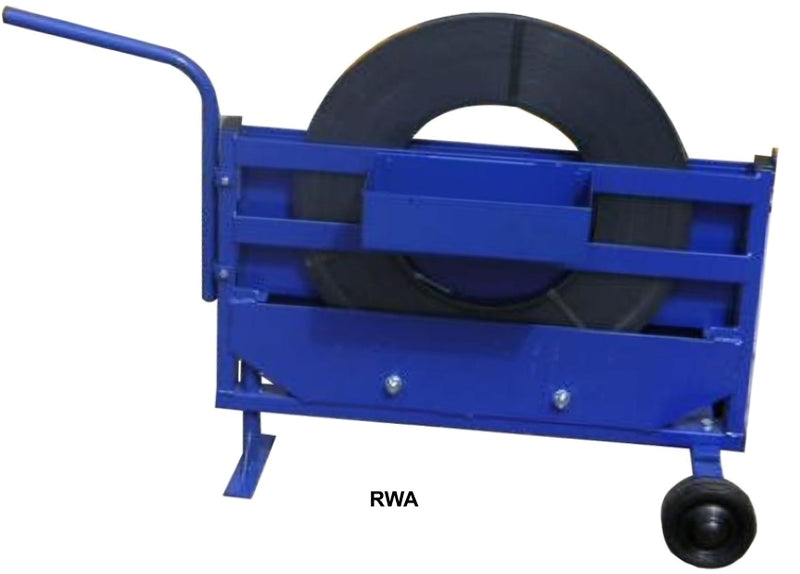 Ribbon wound steel strap trolley