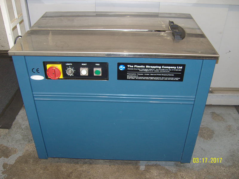 Used semi automatic carton strapping machine